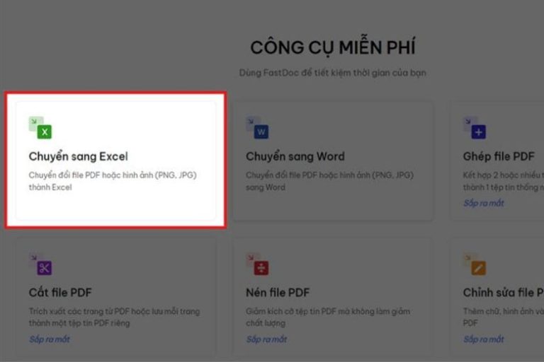 Chọn Chuyển sang Excel