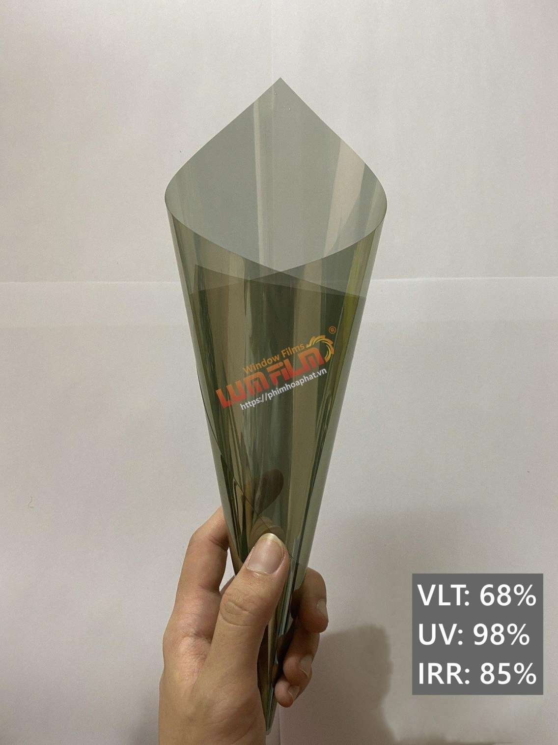 Phim Cách Nhiệt M-850 - Kính Lái Phản Quang Ánh Vàng
