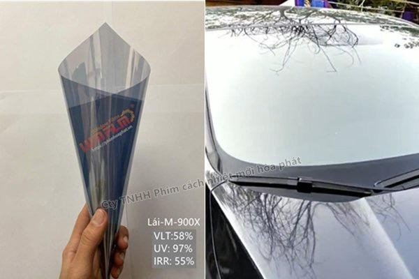 Kính lái màu ghi tráng gương mã M-900X Lợi ích phim cách nhiệt kính lái Hòa Phát