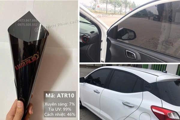 Kính sườn tầm trung màu đen tối mã ATR10 thông số phim cách nhiệt ATR10