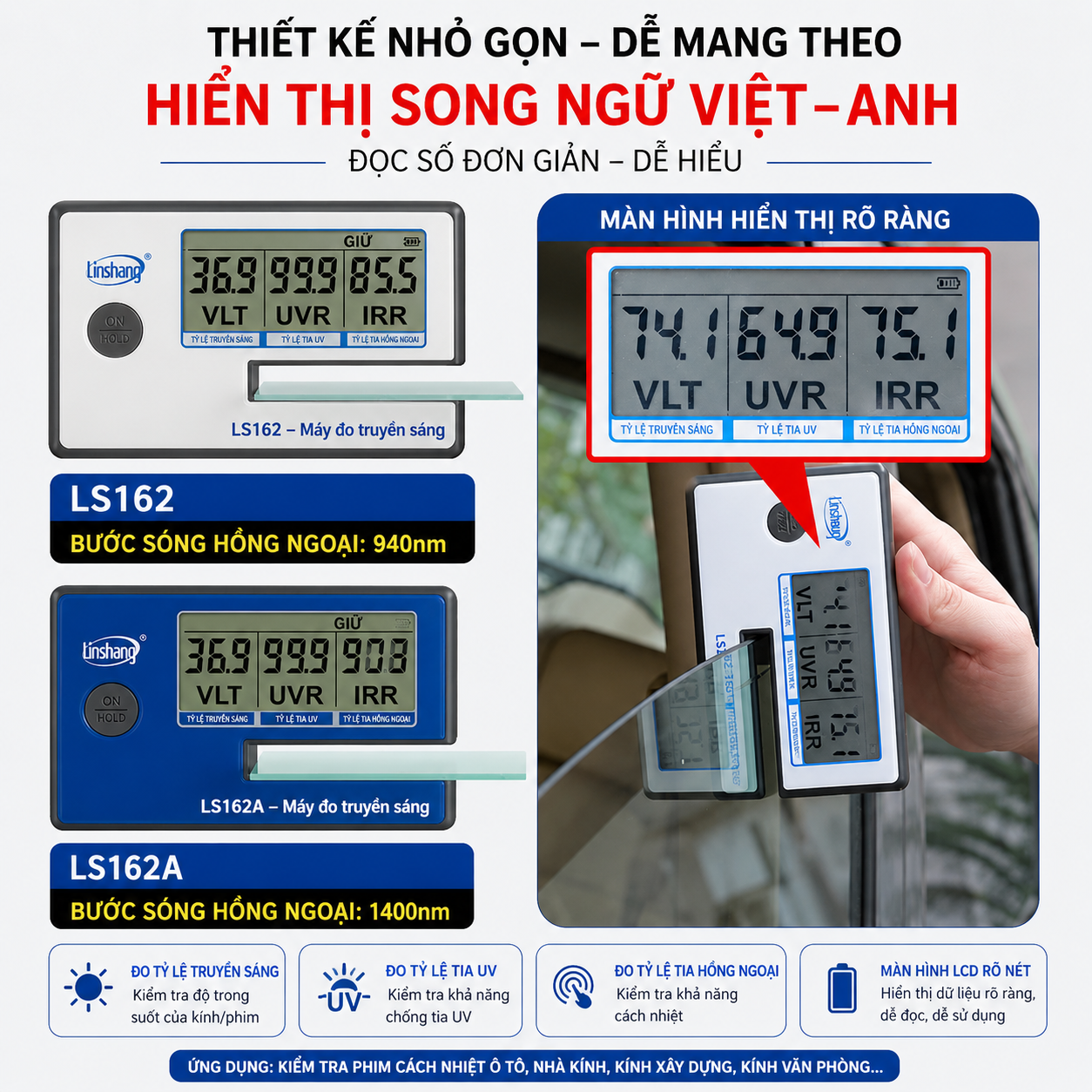 Máy đo phim cách nhiệt LS162
