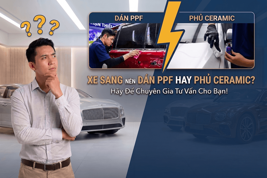 Tại sao chủ xe sang ưu tiên dán PPF thay vì chỉ phủ Ceramic?
