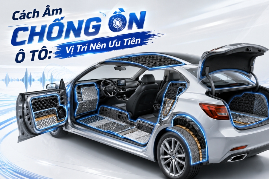 Kinh Nghiệm Dán Cách Âm Chống Ồn Ô Tô: Vị Trí Ưu Tiên Tối Ưu Chi Phí