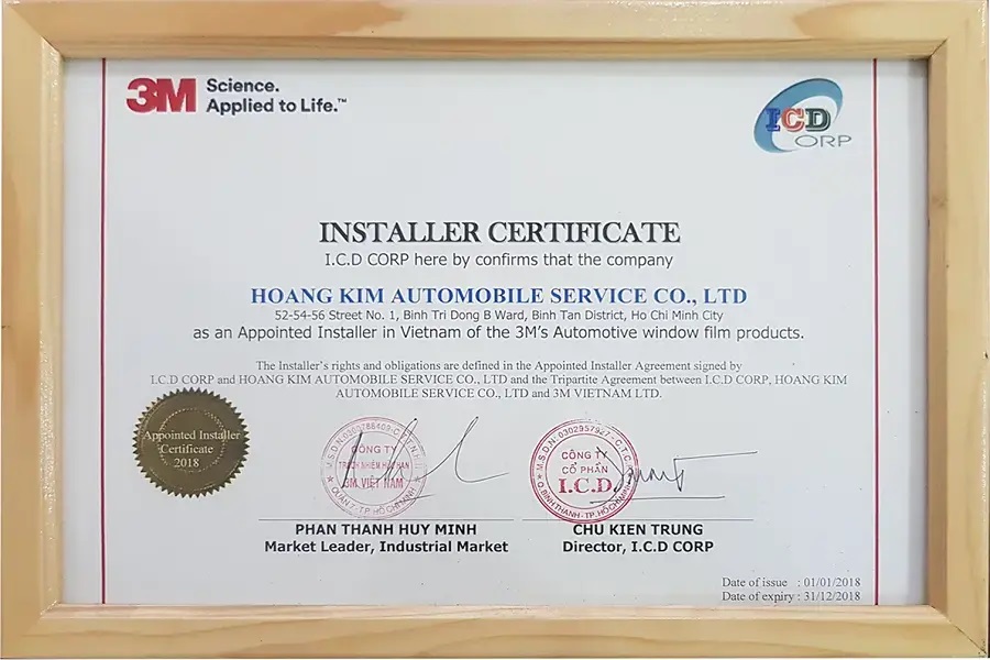 Chỉ nên dán phim cách nhiệt ô tô ở đơn vị uy tín, có giấy chứng nhận rõ ràng