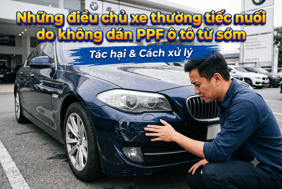 Vì sao chủ xe thường hối tiếc khi không dán PPF ô tô từ sớm?