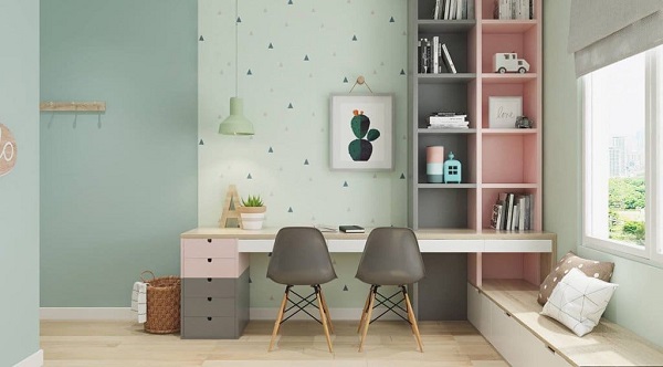 Lựa chọn vị trí trang trí bàn học