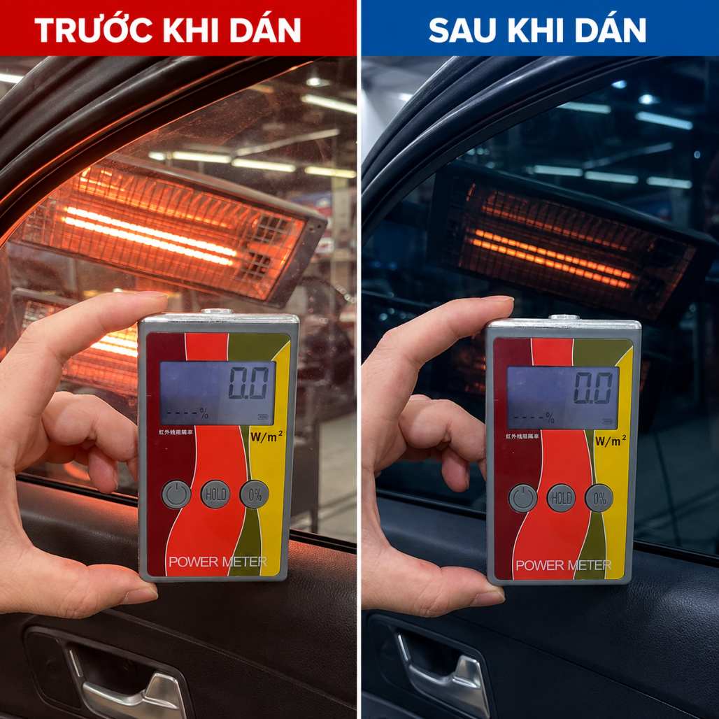 MÁY TEST CHỈ SỐ CẢN NHIỆT PHIM CÁCH NHIỆT POWER METER CẦM TAY