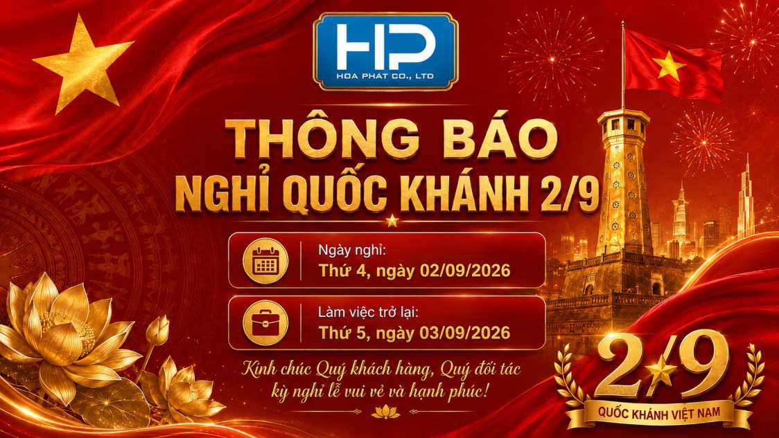 thông báo lịch nghỉ lễ quốc khánh 2/9/2026