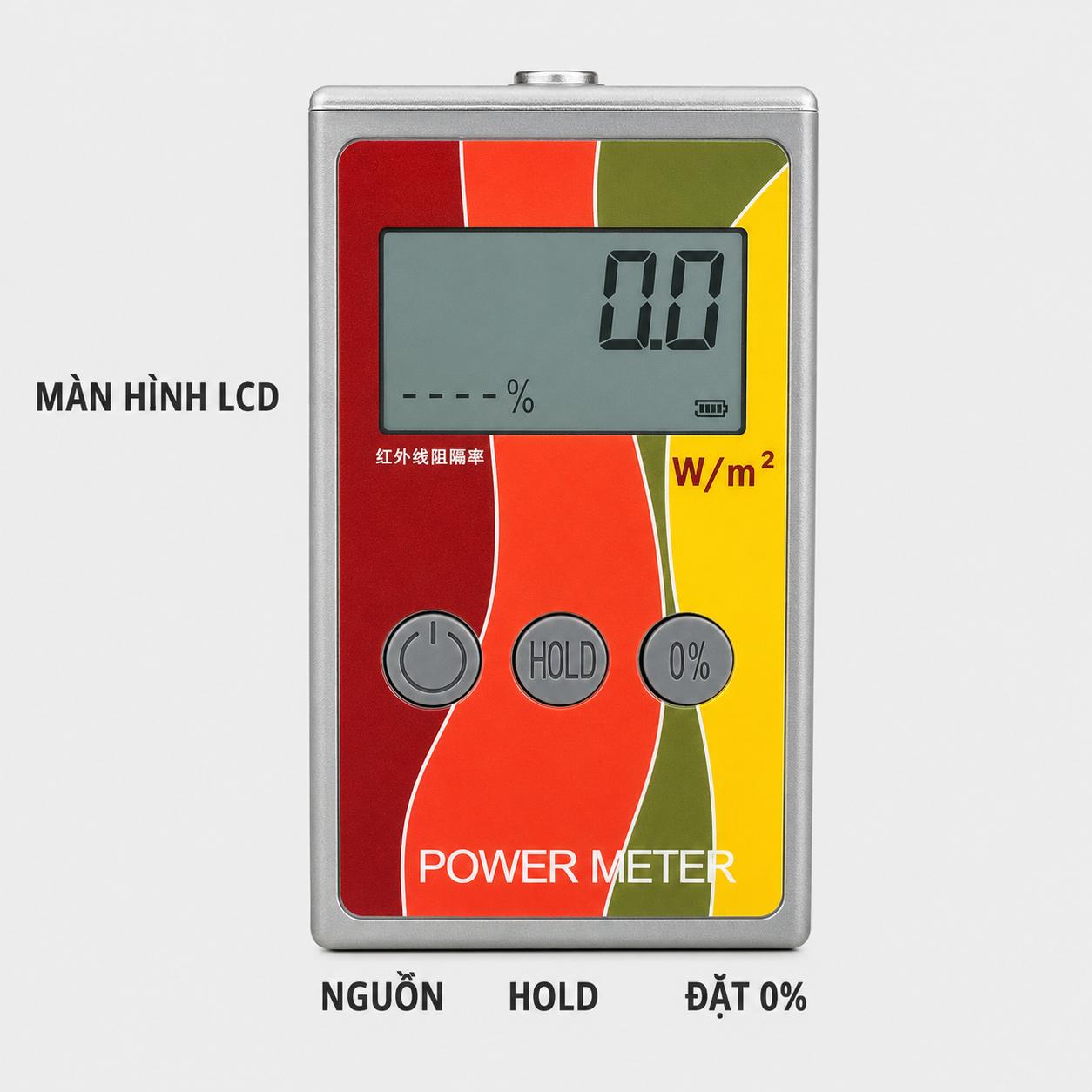 MÁY TEST CHỈ SỐ CẢN NHIỆT PHIM CÁCH NHIỆT POWER METER CẦM TAY