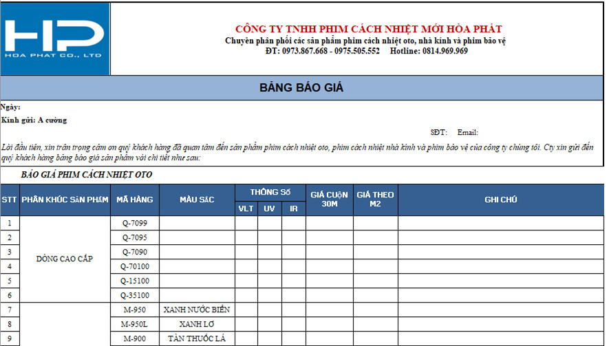 Bạn đang muốn tìm kiếm mẫu báo giá dễ sử dụng và miễn phí? Excel sẽ là sự lựa chọn tuyệt vời cho bạn! Bạn có thể tải xuống các mẫu báo giá với đầy đủ chức năng chỉ với vài click chuột. Nhanh tay xem hình ảnh liên quan để tận hưởng ưu đãi này nhé!